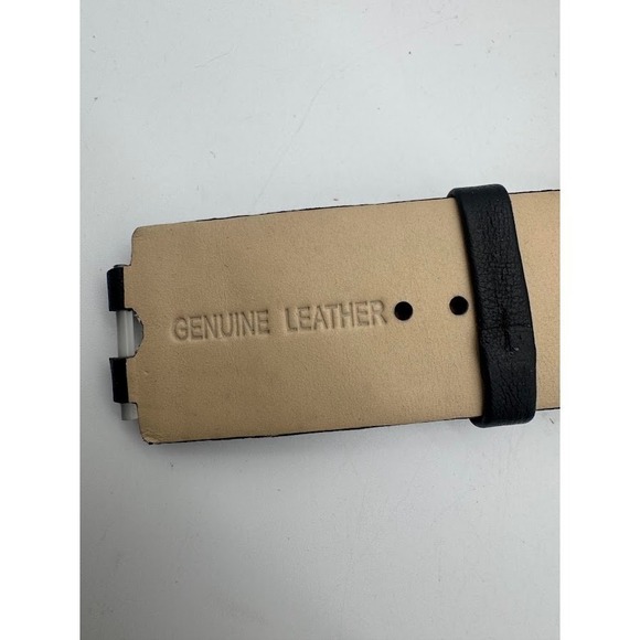 Versace Black Leather Watch Strap Gold Buckle‎ Embossed Baroque Replacement Band main image 7